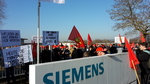 Protest gegen Stellenabbau bei Siemens Tübingen
